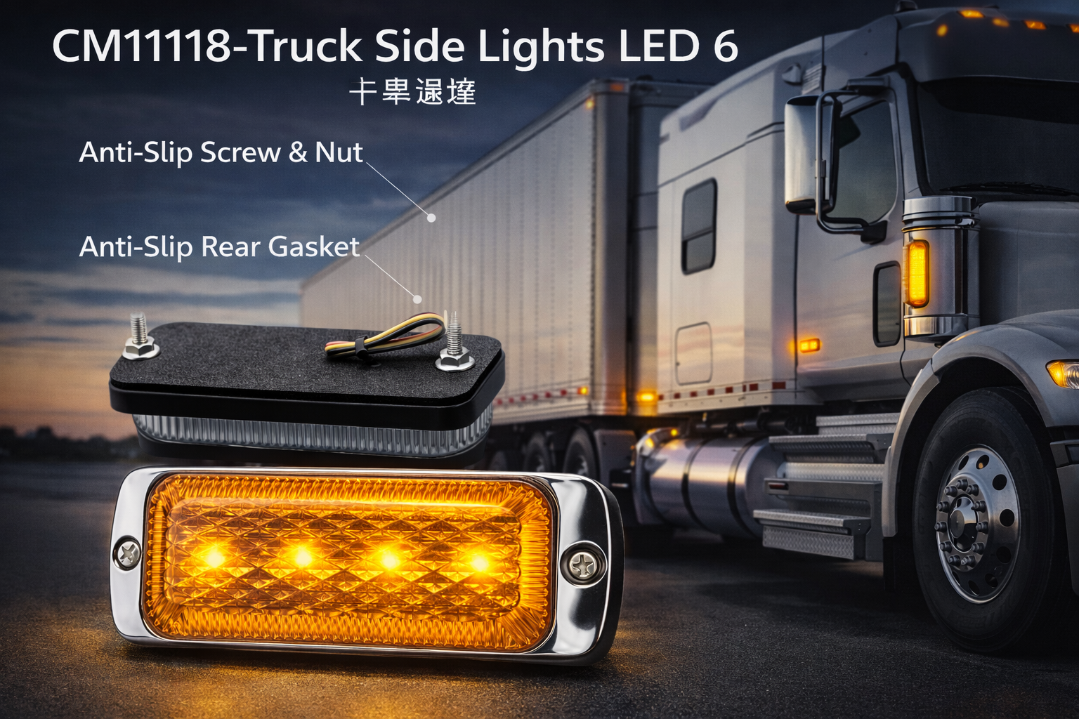 CM11118-Truck Side Lights LED 6 CM11118-Truck Side Lights LED 6