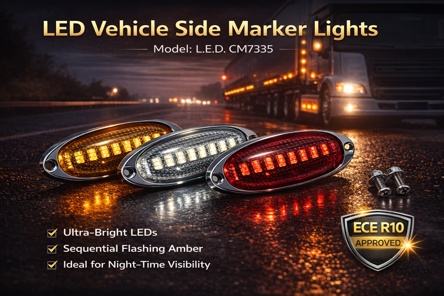 LED CM7335-Vehicle Side Marker Lights LED CM7335-Vehicle Side Marker Lights