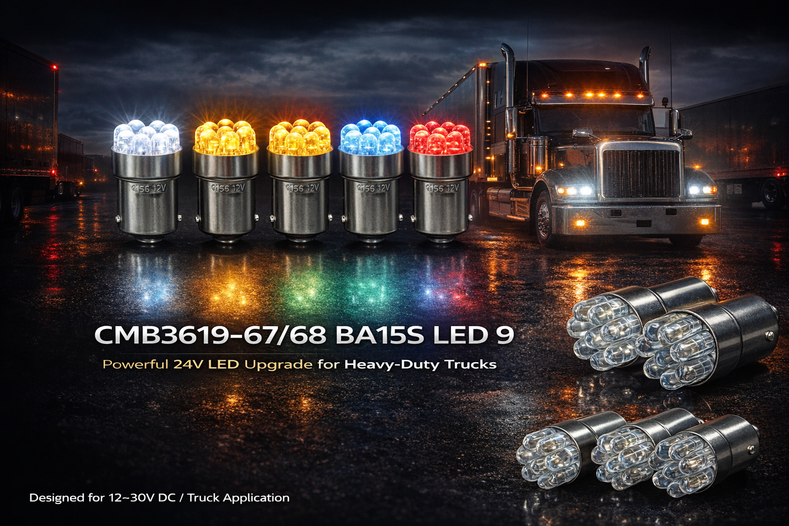 LED CMB3619-67/68 BA15S LED 9 LED CMB3619-67/68 BA15S LED 9