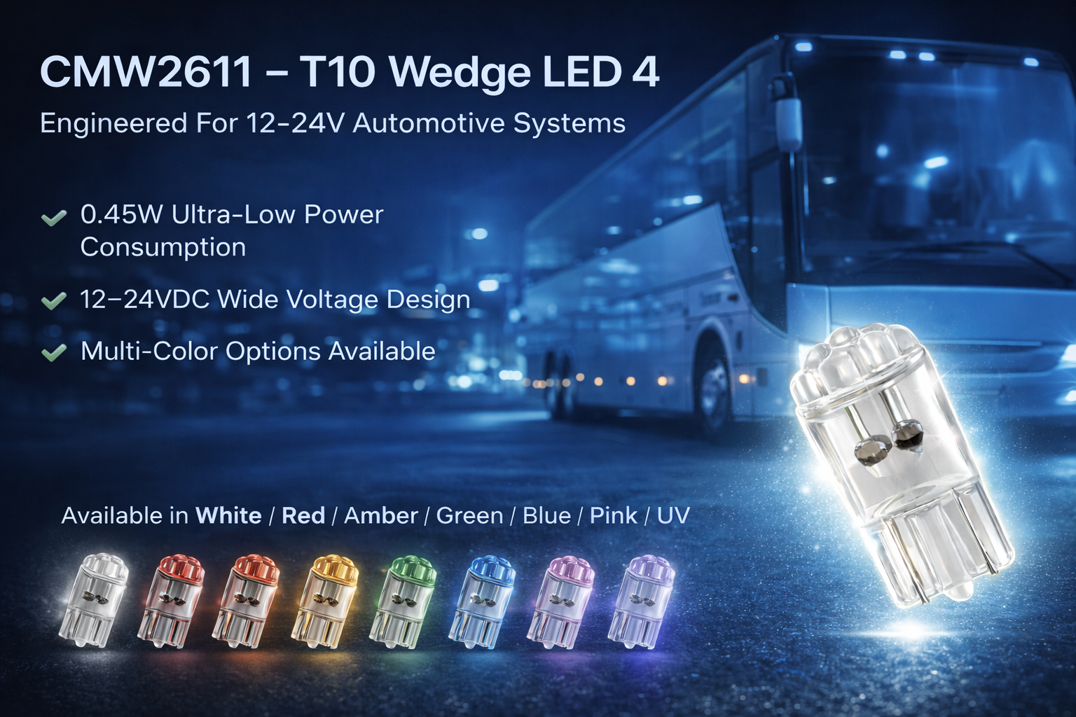 CMW2611-T10 Wedge LED 4 CMW2611-T10 Wedge LED 4