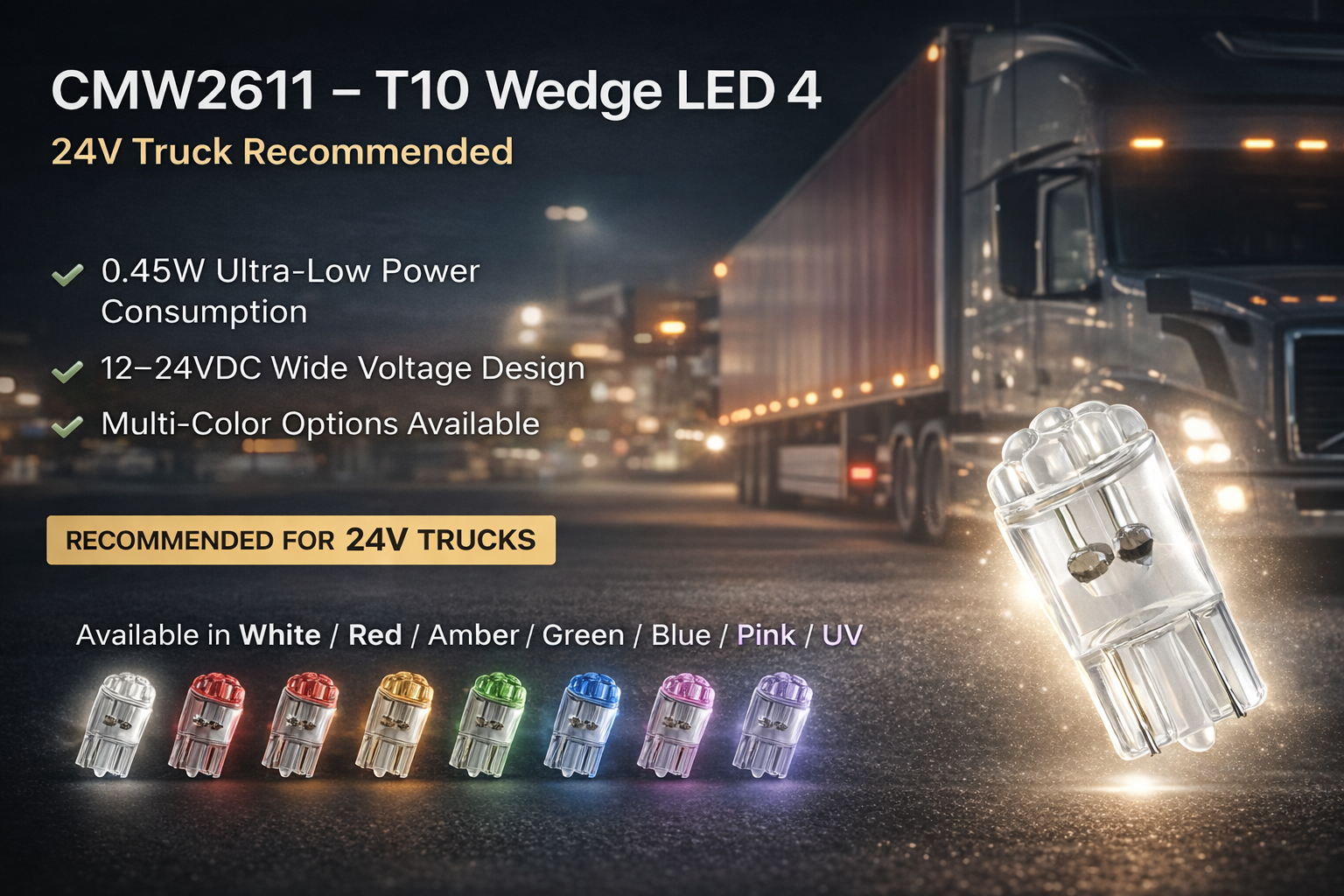 CMW2611-T10 Wedge LED 4 CMW2611-T10 Wedge LED 4