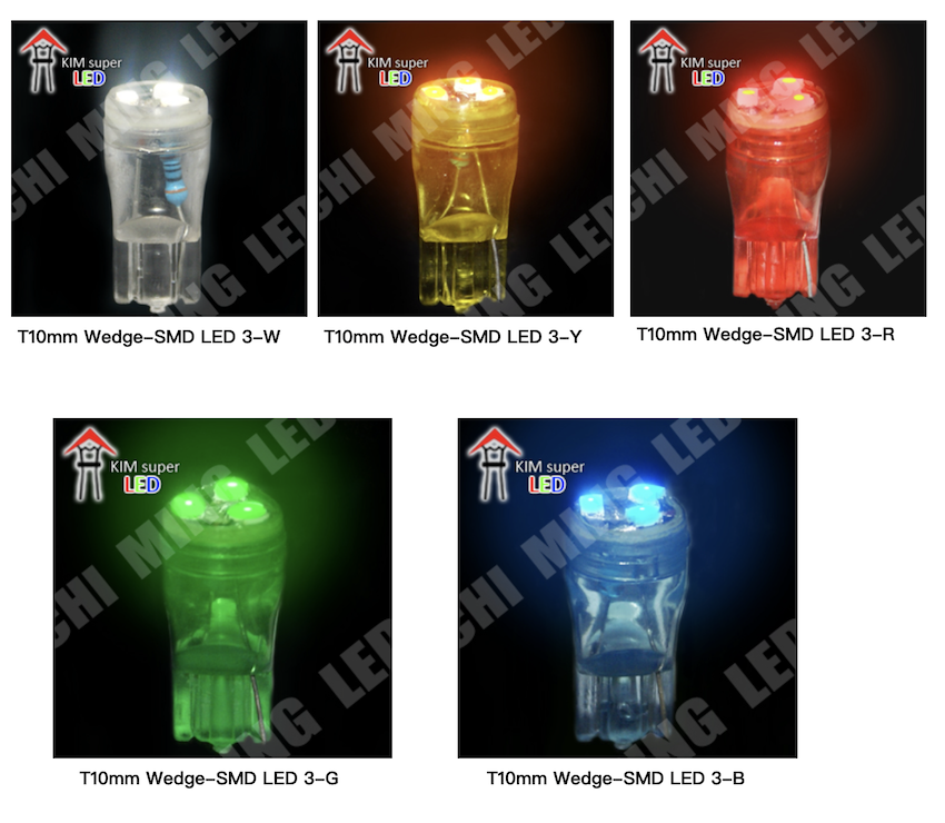 194 T10mm Wedge-SMD LED 3