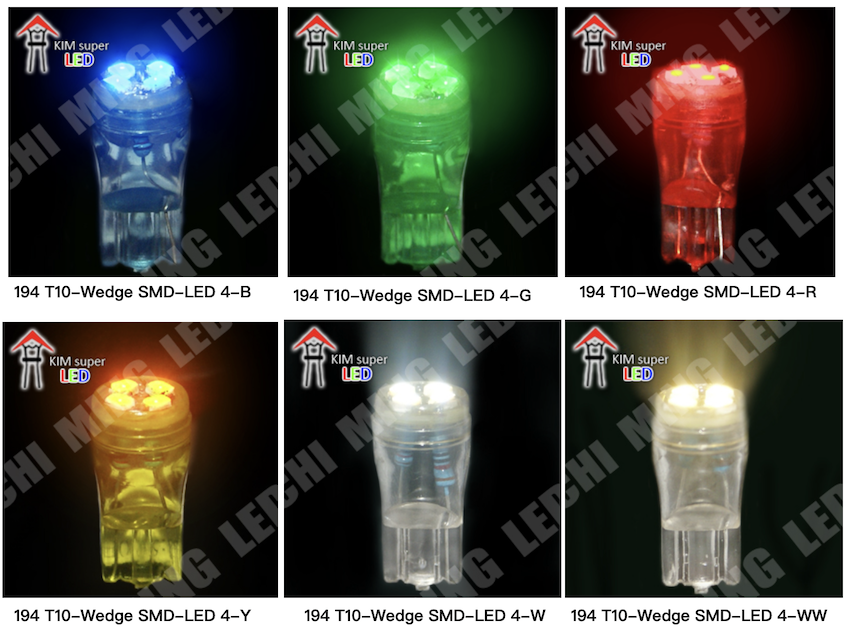 194 T10mm Wedge-SMD LED 4