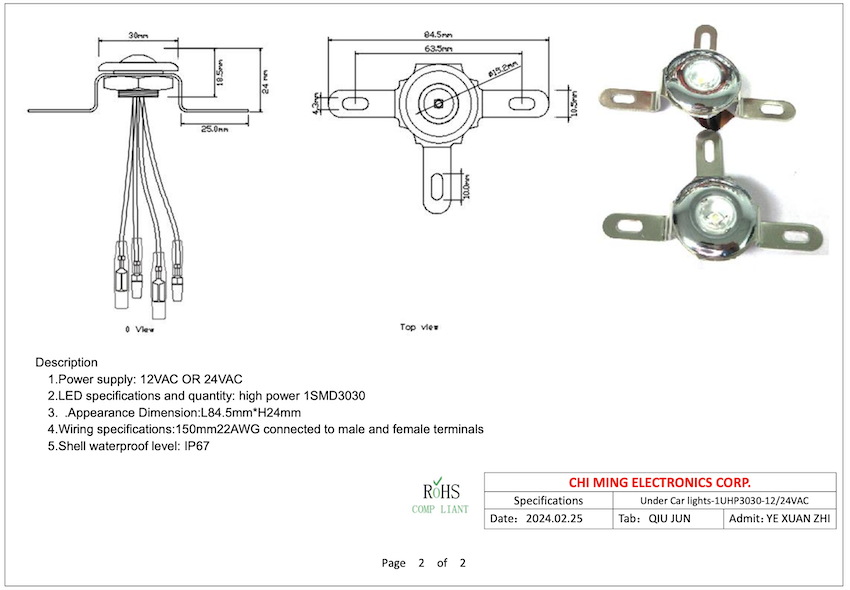 LED CMU9418 Under Car Lights