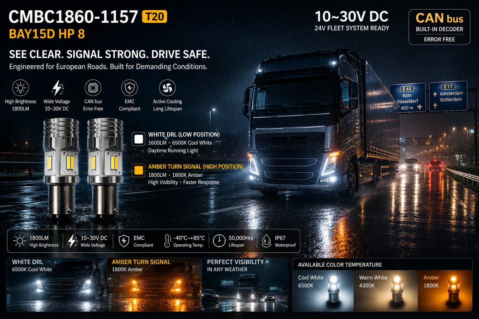 CMBC1680-1157 T20 BAY15D HP 8 CMBC1680-1157 T20 BAY15D HP 8