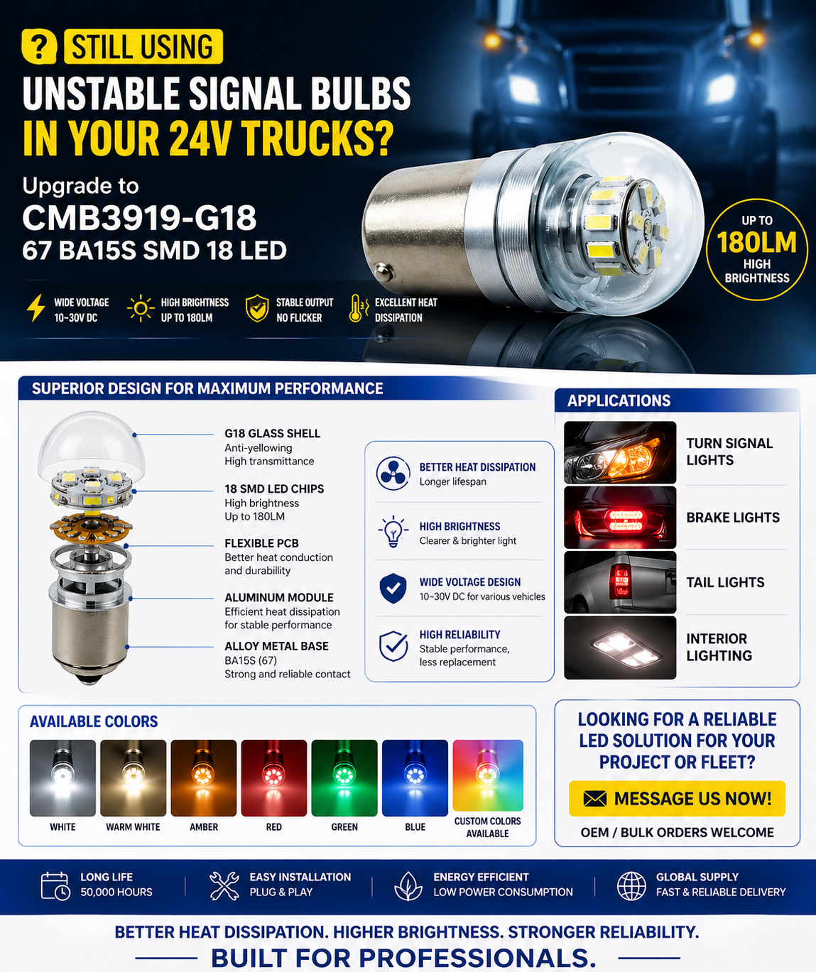 CMB3919-G18 67 BA15S SMD 18