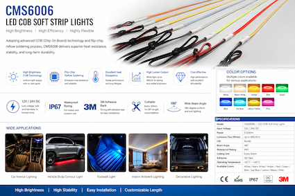 CMS6006-LED COB Soft Strip Lights