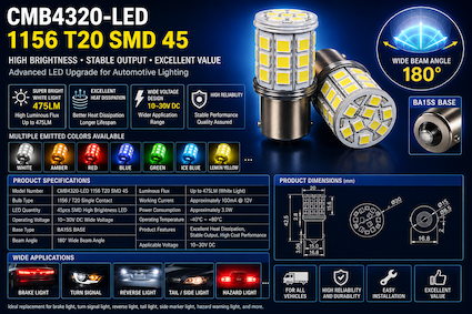 CMB4320-LED 1156 T20 SMD 45