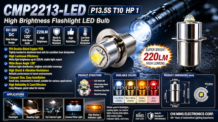 CMP2213-LED P13.5S T10 HP 1