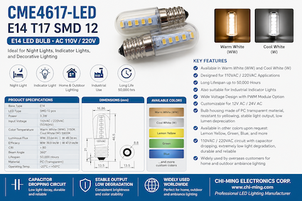 CME4617-LED E14 T17 SMD 12