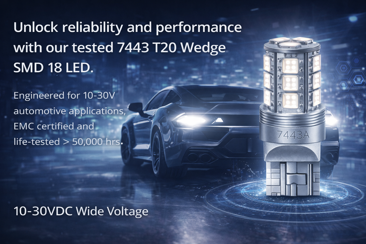 CMW4020-LED 7443 T20 Wedge SMD 18 CMW4020-LED 7443 T20 Wedge SMD 18