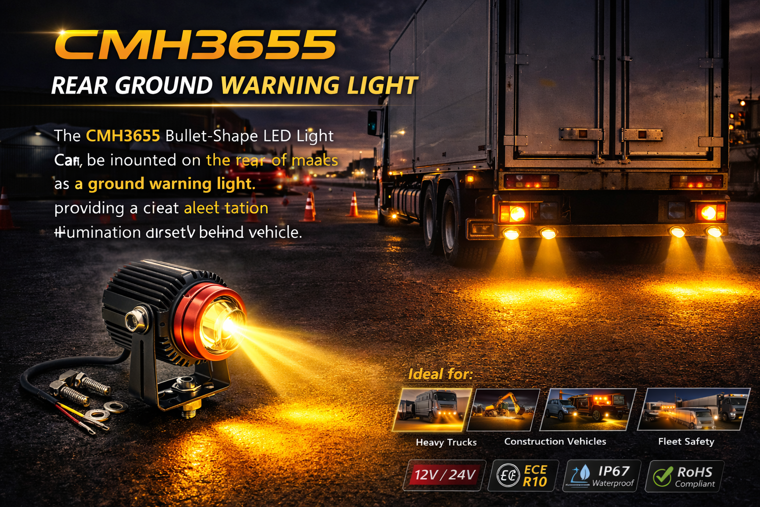 CMH3655-shaped headlight LED CMH3655-shaped headlight LED