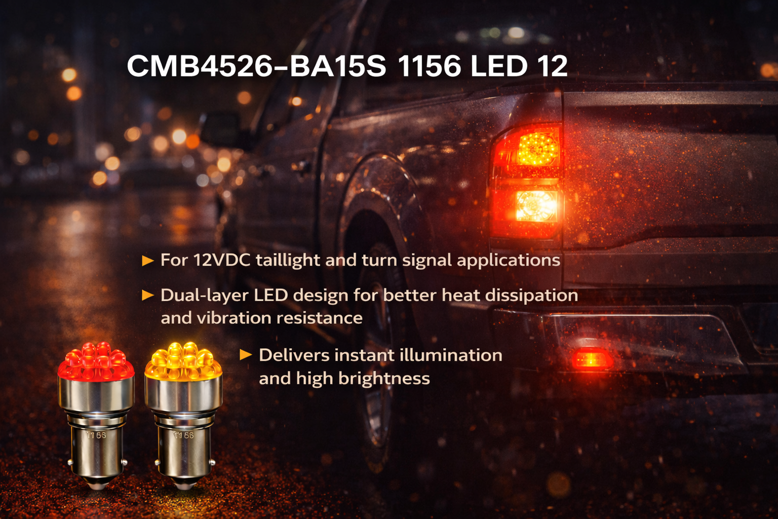 CMB4526-BA15S 1156 LED 12 CMB4526-BA15S 1156 LED 12