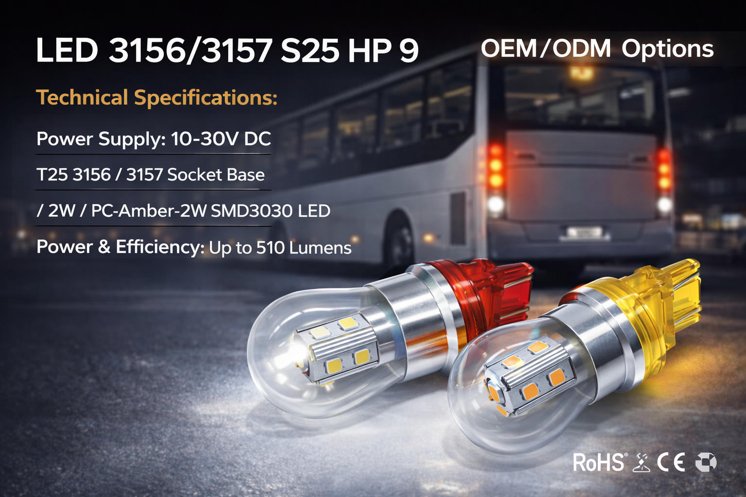 CMW6225-LED 3156/3157. S25 HP 9 CMW6225-LED 3156/3157. S25 HP 9