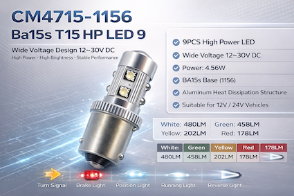 CM4715-1156 Ba15s T15 HP LED 9