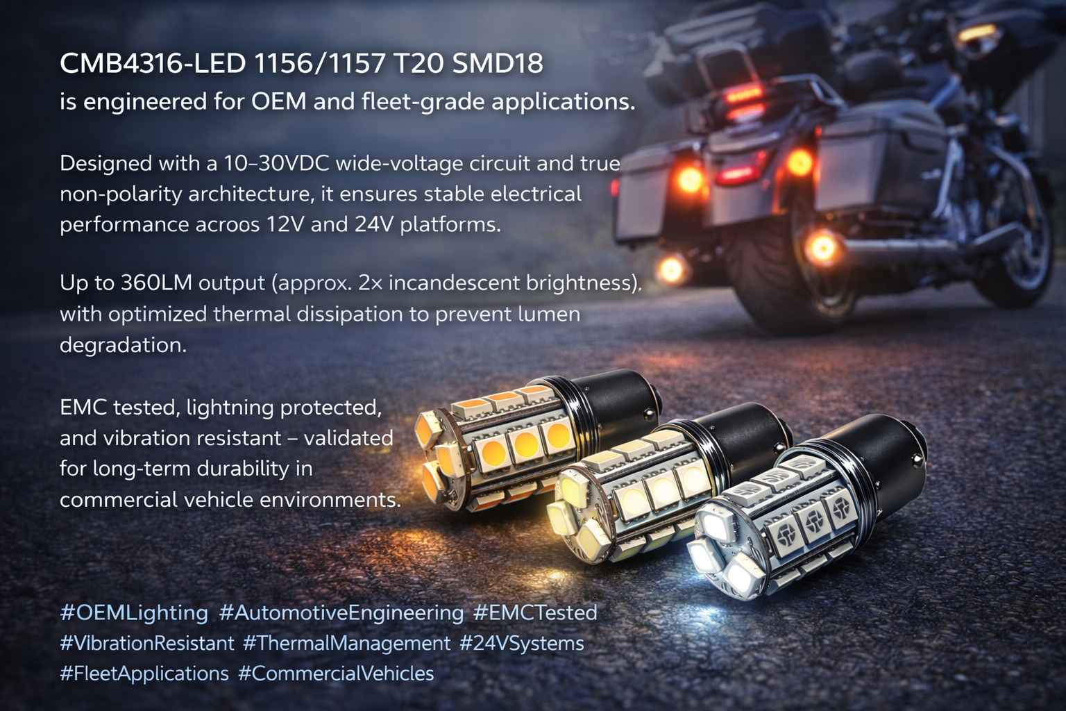 CMB4316-LED 1156/1157 T20 SMD 18 CMB4316-LED 1156/1157 T20 SMD 18