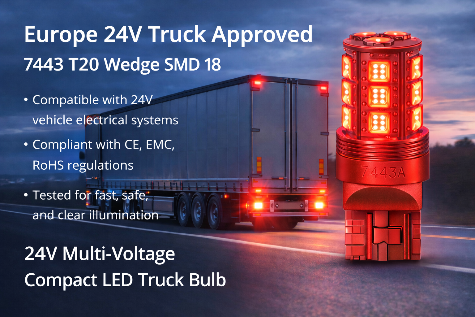 CMW4020-LED 7443 T20 Wedge SMD 18 CMW4020-LED 7443 T20 Wedge SMD 18