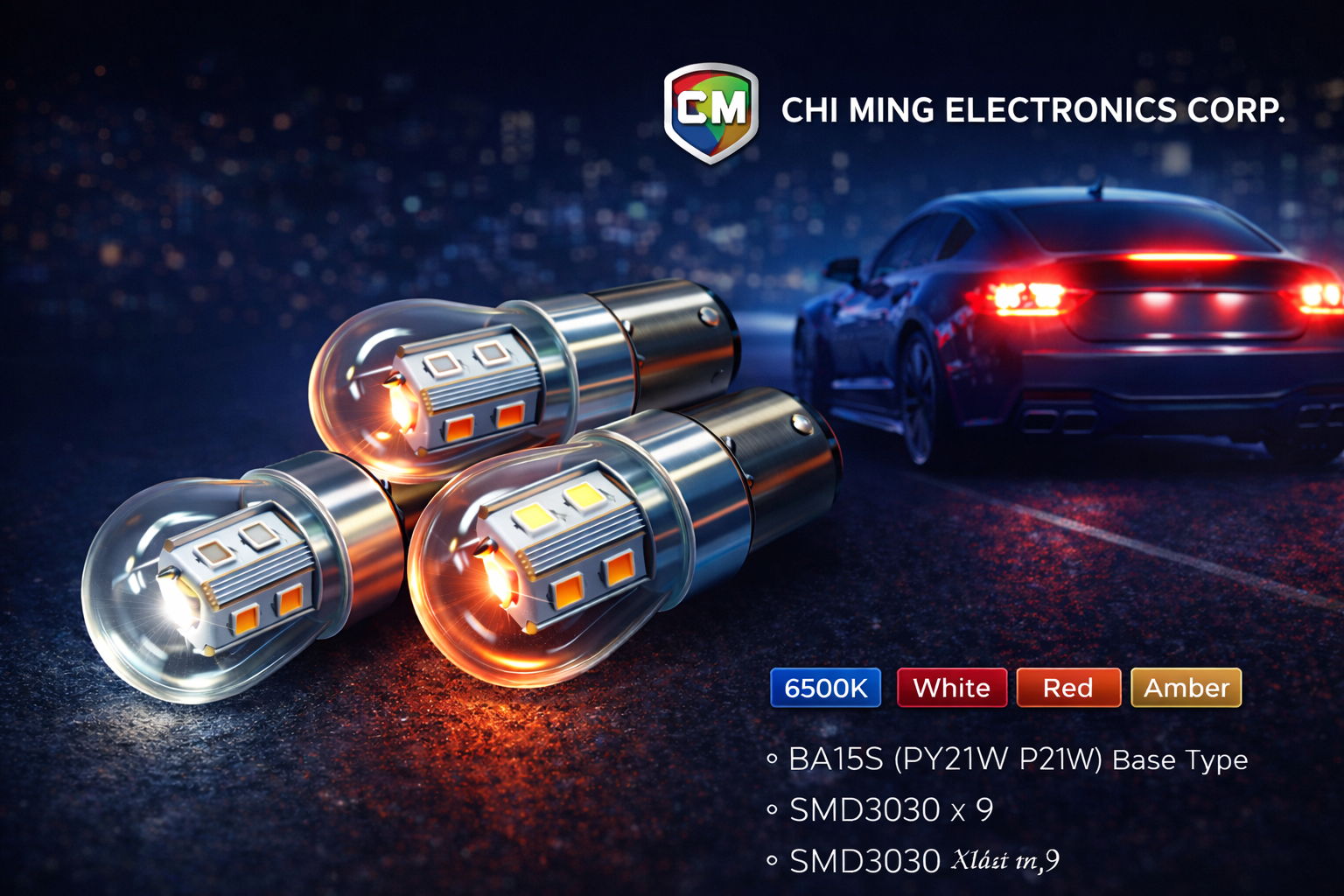 CMS6025-LED 1156/1157 S25 SMD 9 CMS6025-LED 1156/1157 S25 SMD 9