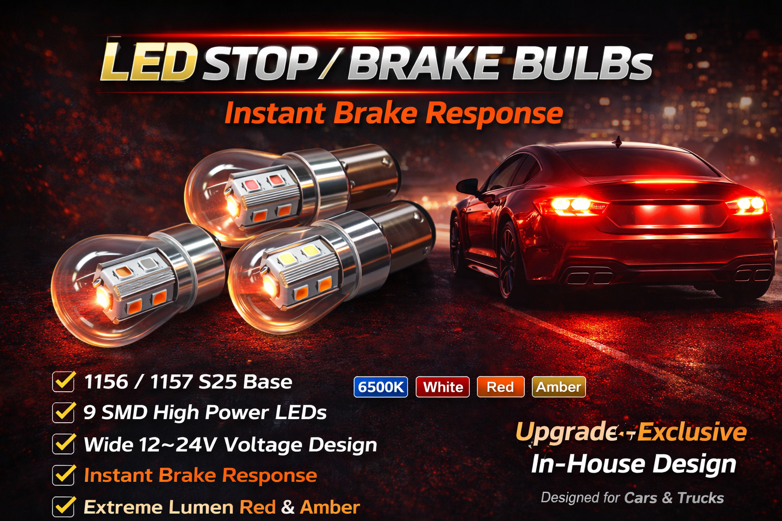 CMS6025-LED 1156/1157 S25 SMD 9 CMS6025-LED 1156/1157 S25 SMD 9