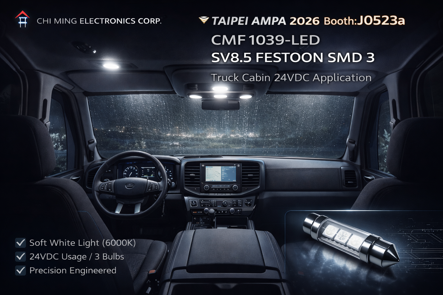 CMF1039-LED SV8.5 FESTOON SMD 3