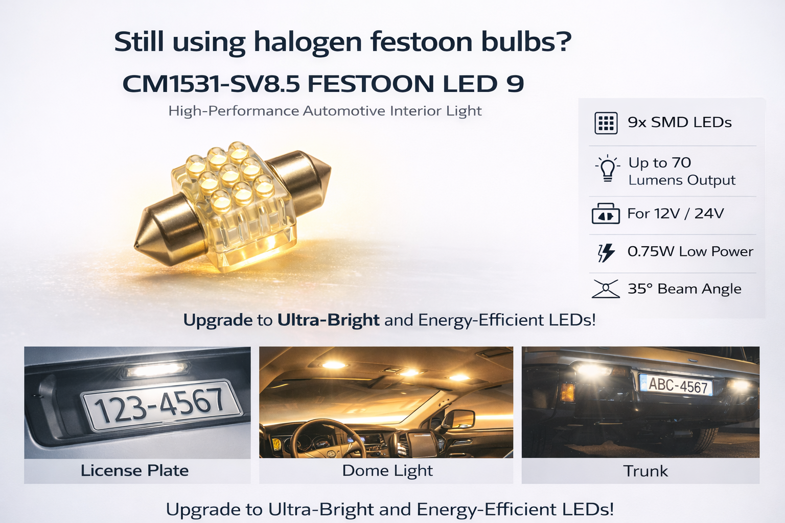CM1531-SV8.5 FESTOON LED 9