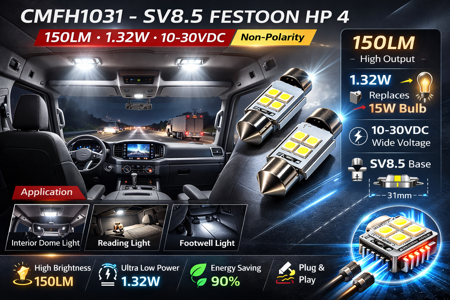 CMFH1031-LED SV8.5 FESTOON HP 4