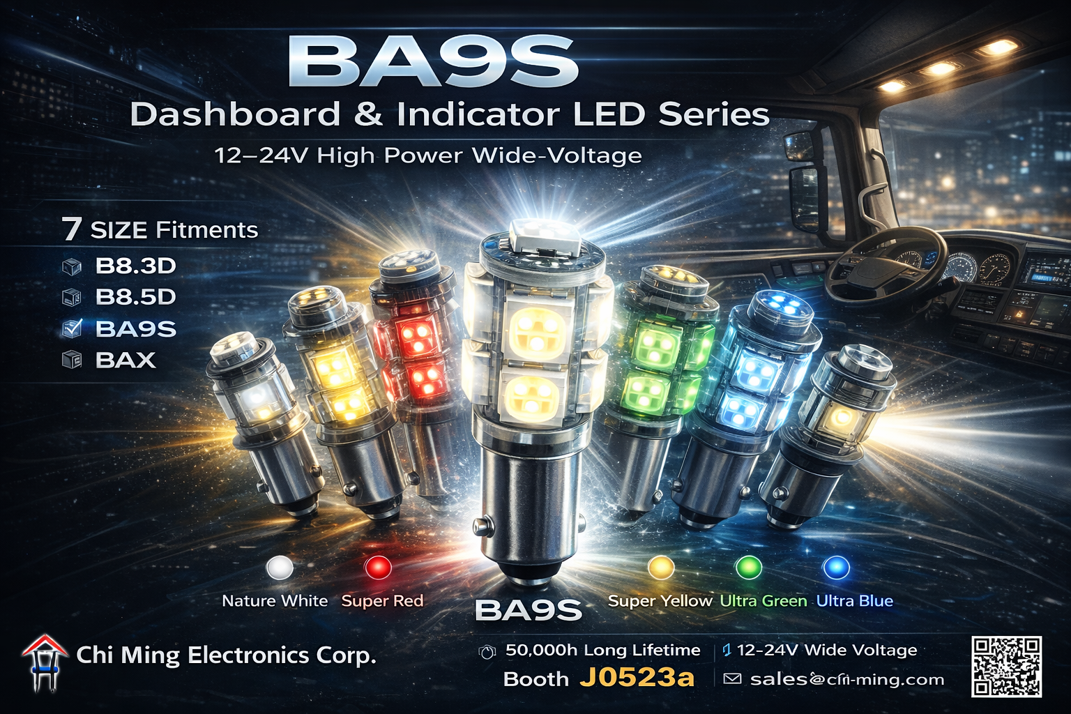 CMB3510-LED BA9S T10 LED 9 CMB3510-LED BA9S T10 LED 9