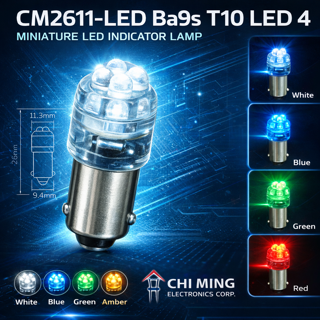 CM2611-LED Ba9s T10 LED 4