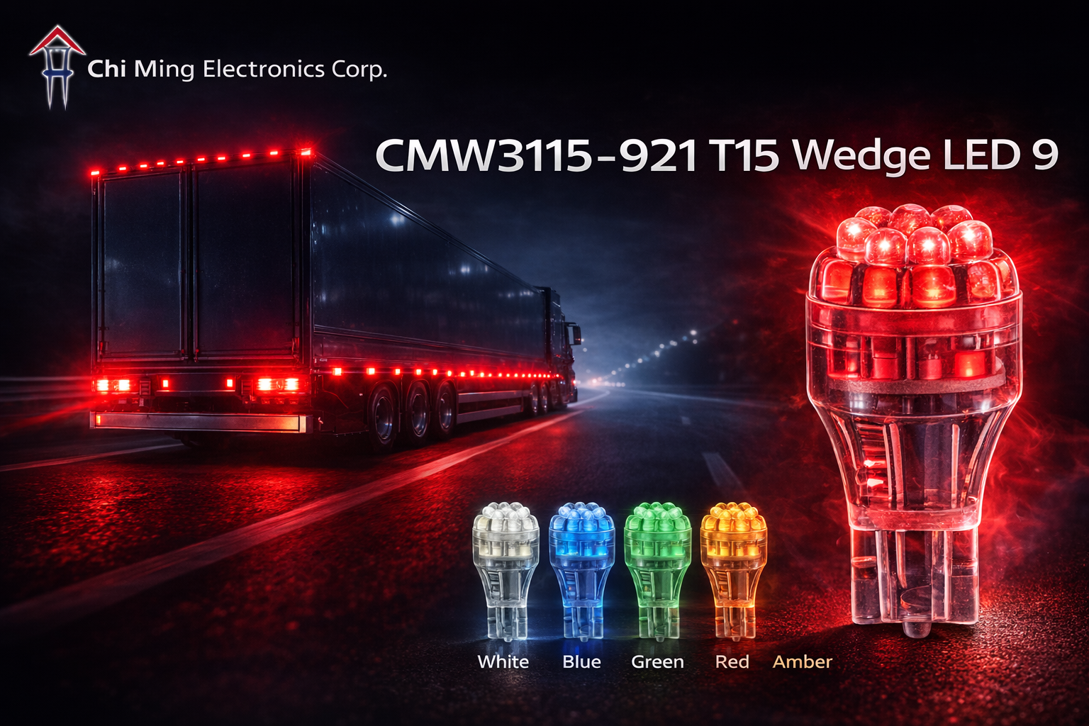 CMW3115-921 T15 Wedge LED 9 CMW3115-921 T15 Wedge LED 9