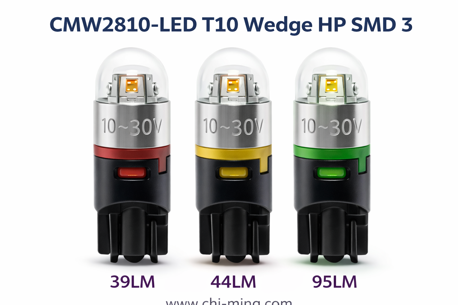 CMW2810-LED T10 Wedge HP SMD 3 CMW2810-LED T10 Wedge HP SMD 3