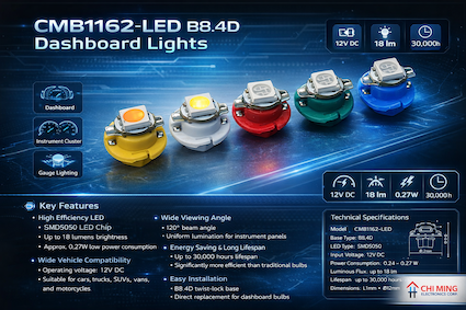 CMB1162-LED B8.4D Dashboard Lights