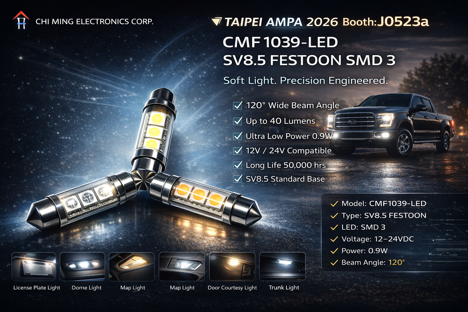 CMF1039-LED SV8.5 FESTOON SMD 3