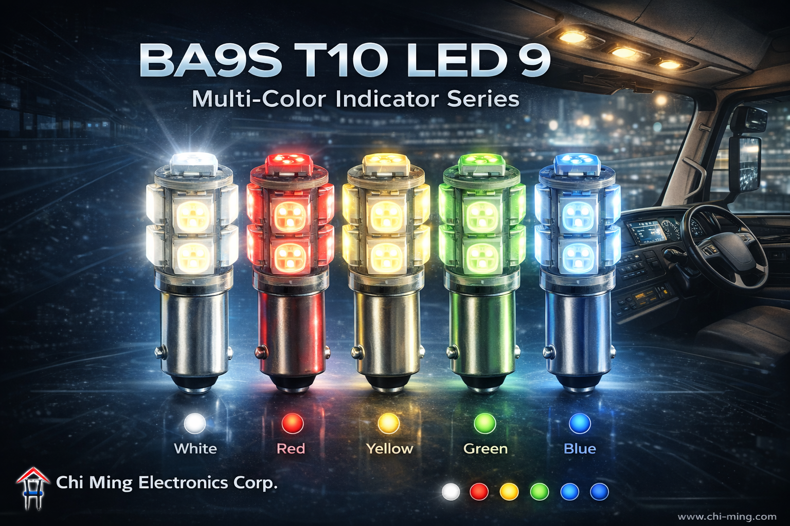 CMB3510-LED BA9S T10 LED 9 CMB3510-LED BA9S T10 LED 9