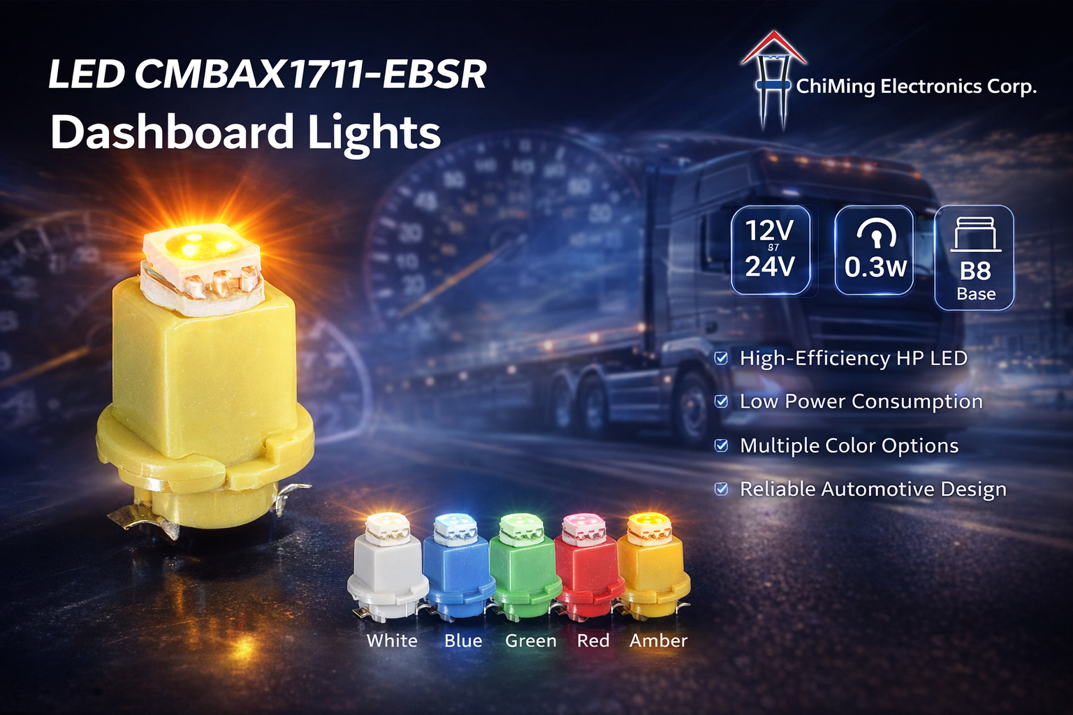 LED CMBAX1711-EBSR Dashboard Lights LED CMBAX1711-EBSR Dashboard Lights