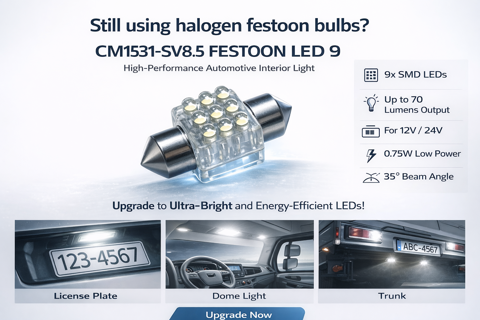 CM1531-SV8.5 FESTOON LED 9
