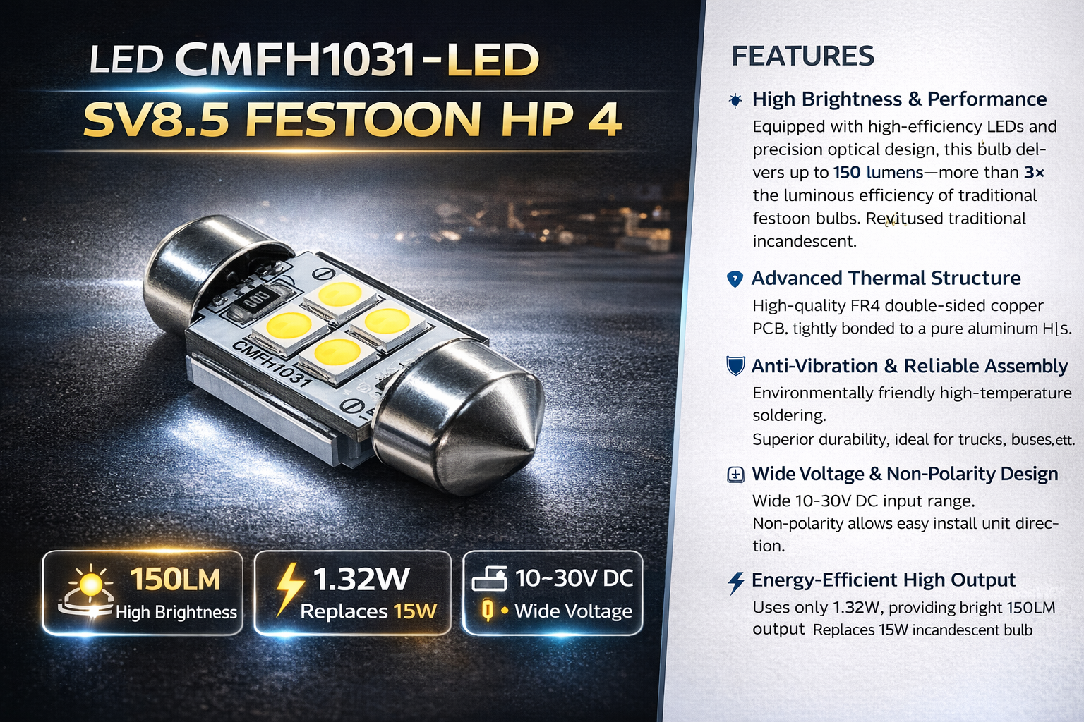 CMFH1031-LED SV8.5 FESTOON HP 4