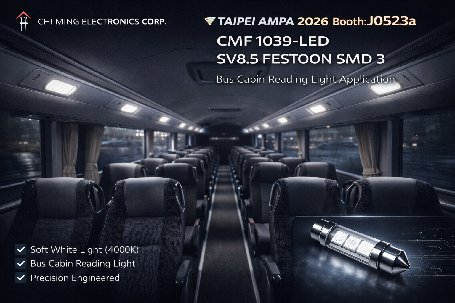 CMF1039-LED SV8.5 FESTOON SMD 3