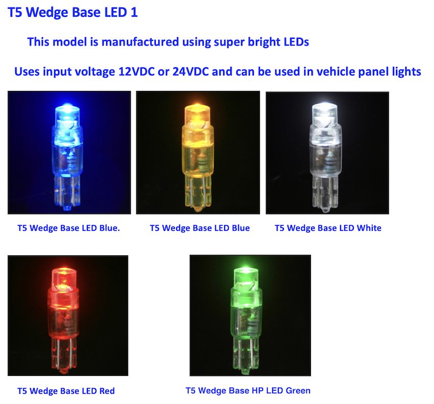 LED CMW-T5 Dashboard Lights
