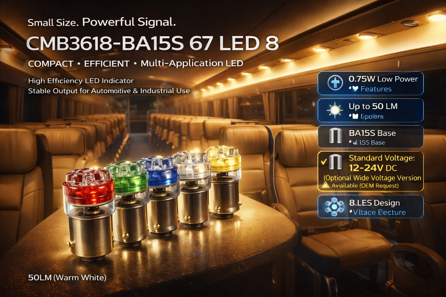 CMB3618-BA15S 67 LED 8