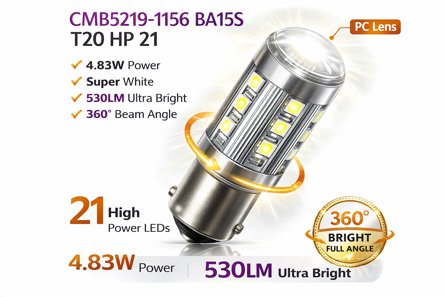 CMB5219-1156 BA15S T20 HP 21
