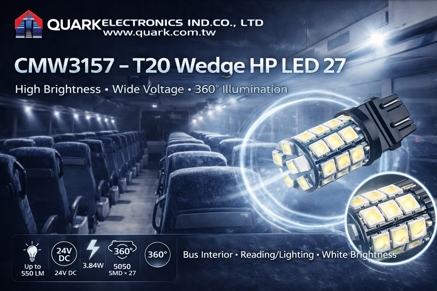 CMW3157 – 3157 Wedge LED HP 27 CMW3157 – 3157 Wedge LED HP 27