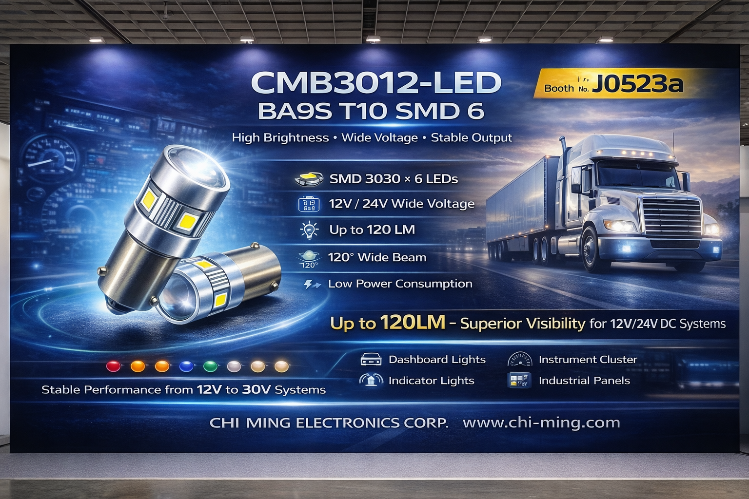 CMB3012-LED BA9S T10 bulbs SMD 6