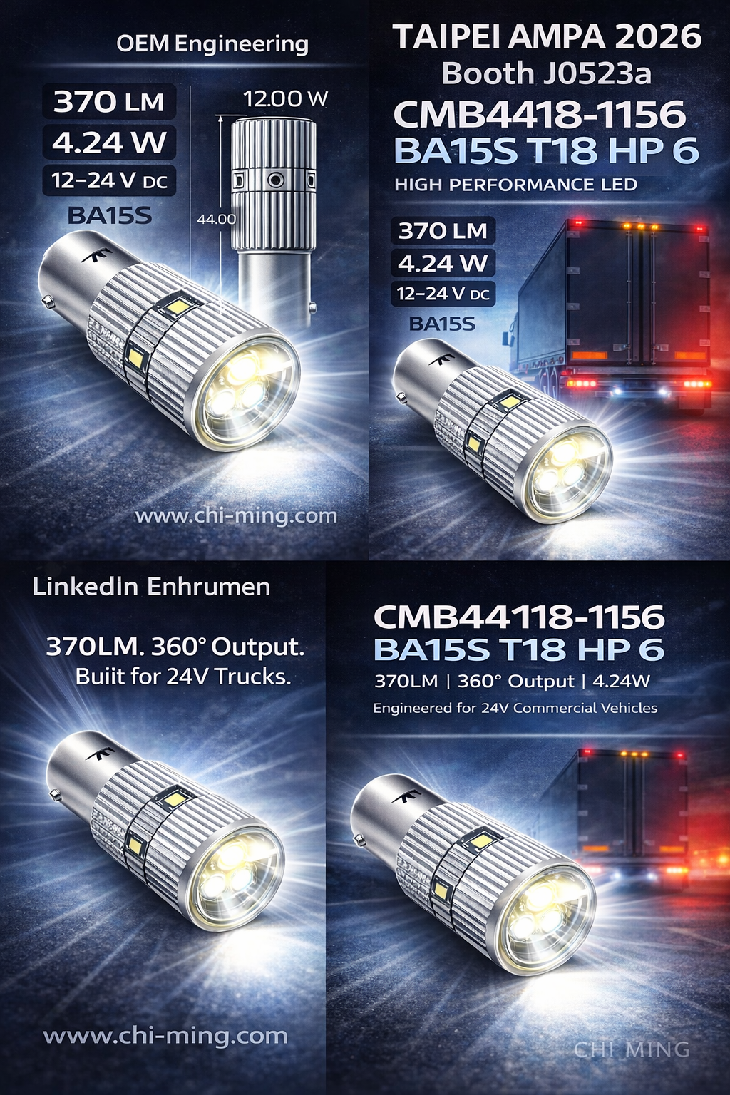 CMB4418-1156 BA15S T18 HP 6