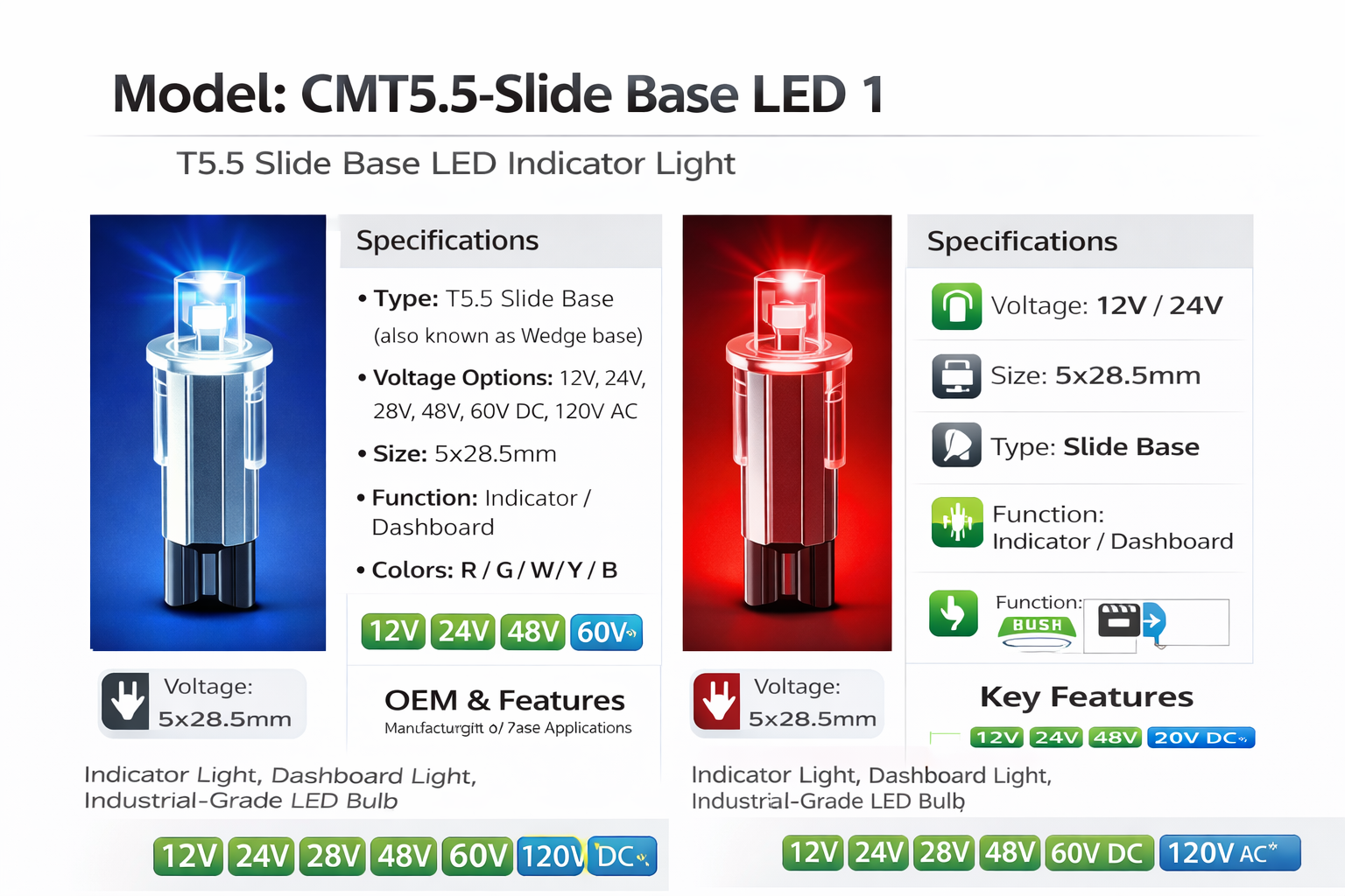 CMT5.5-Slide Base LED 1
