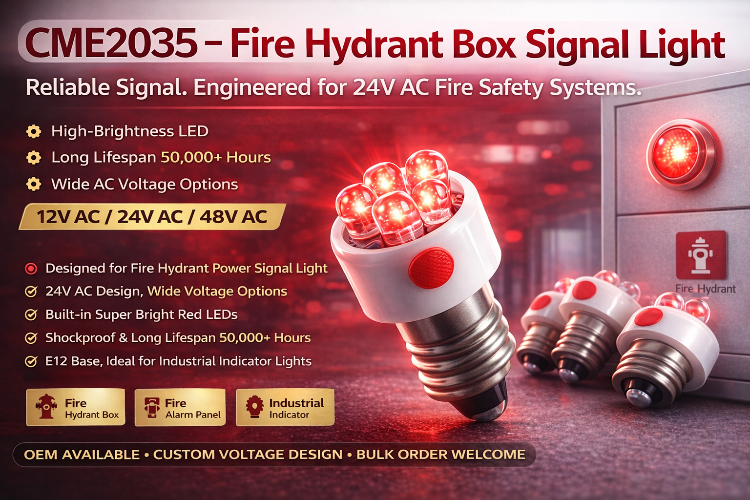 CME2035-Fire Hydrant Box Signal Light LED 5