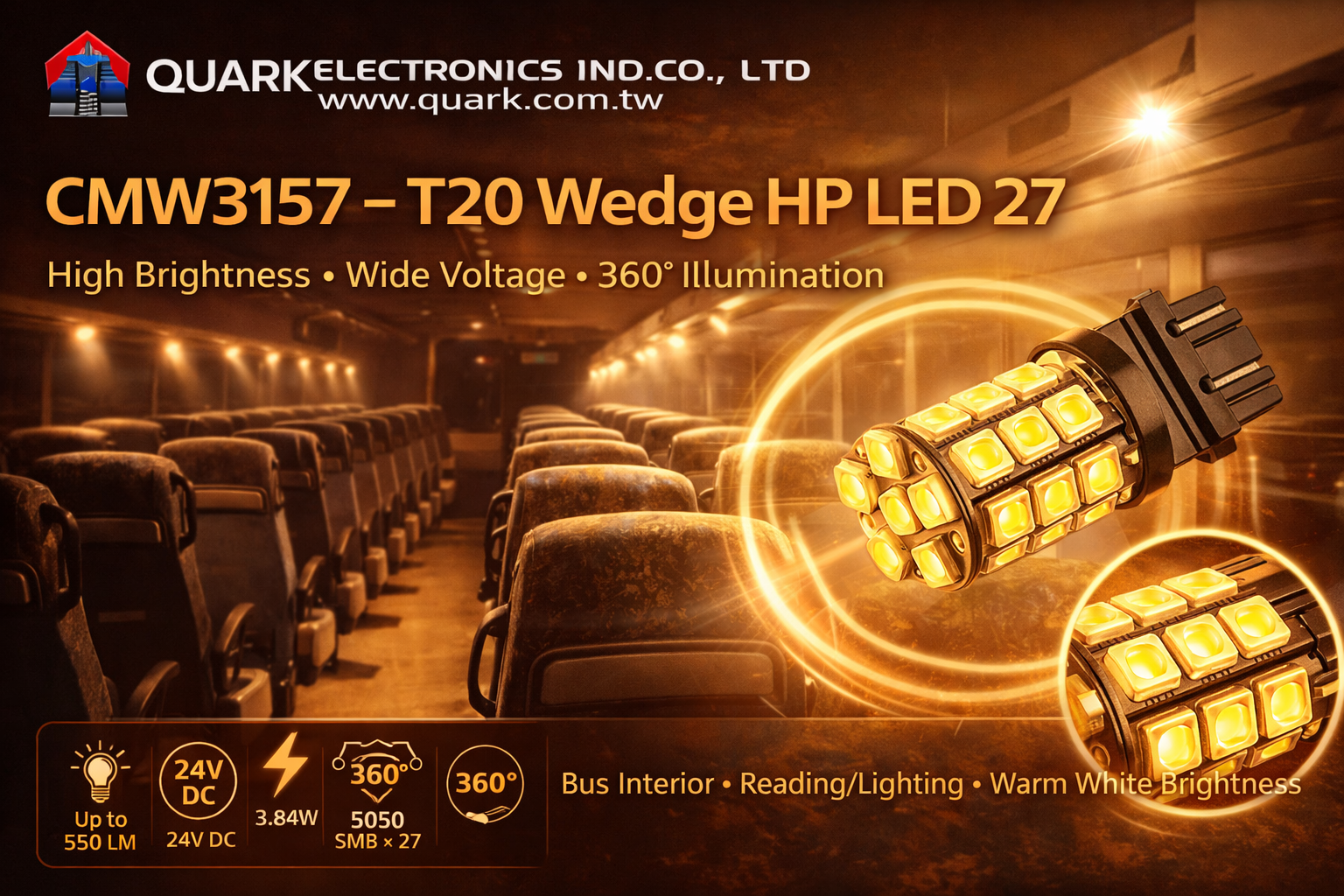 CMW3157 – 3157 Wedge LED HP 27 CMW3157 – 3157 Wedge LED HP 27