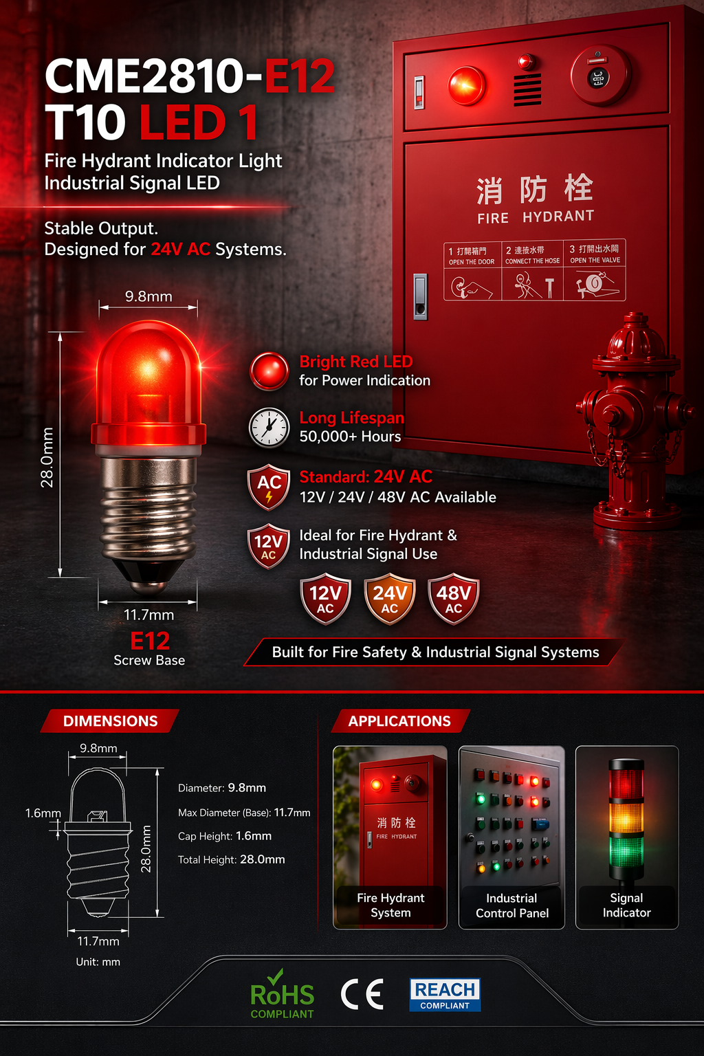 CME2810-E12 T10 LED 1
