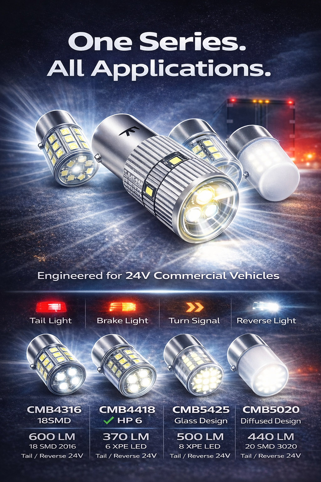 CMB4418-1156 BA15S T18 HP 6