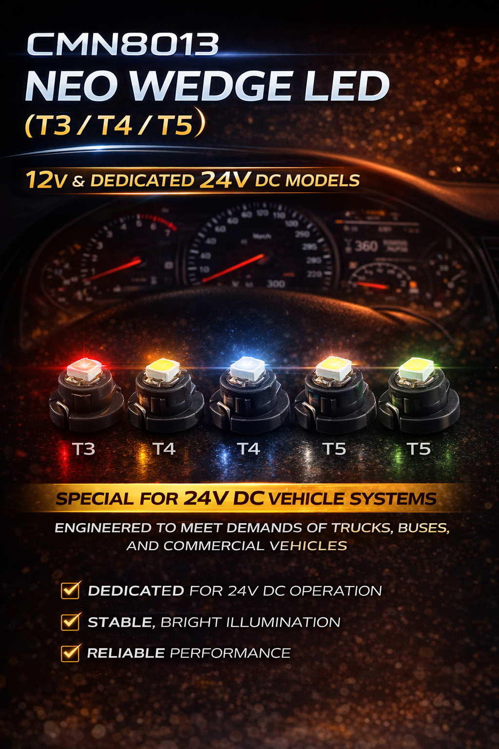 LED CMN8013-T5 Neo Wedge SMD 1 LED CMN8013-T5 Neo Wedge SMD 1