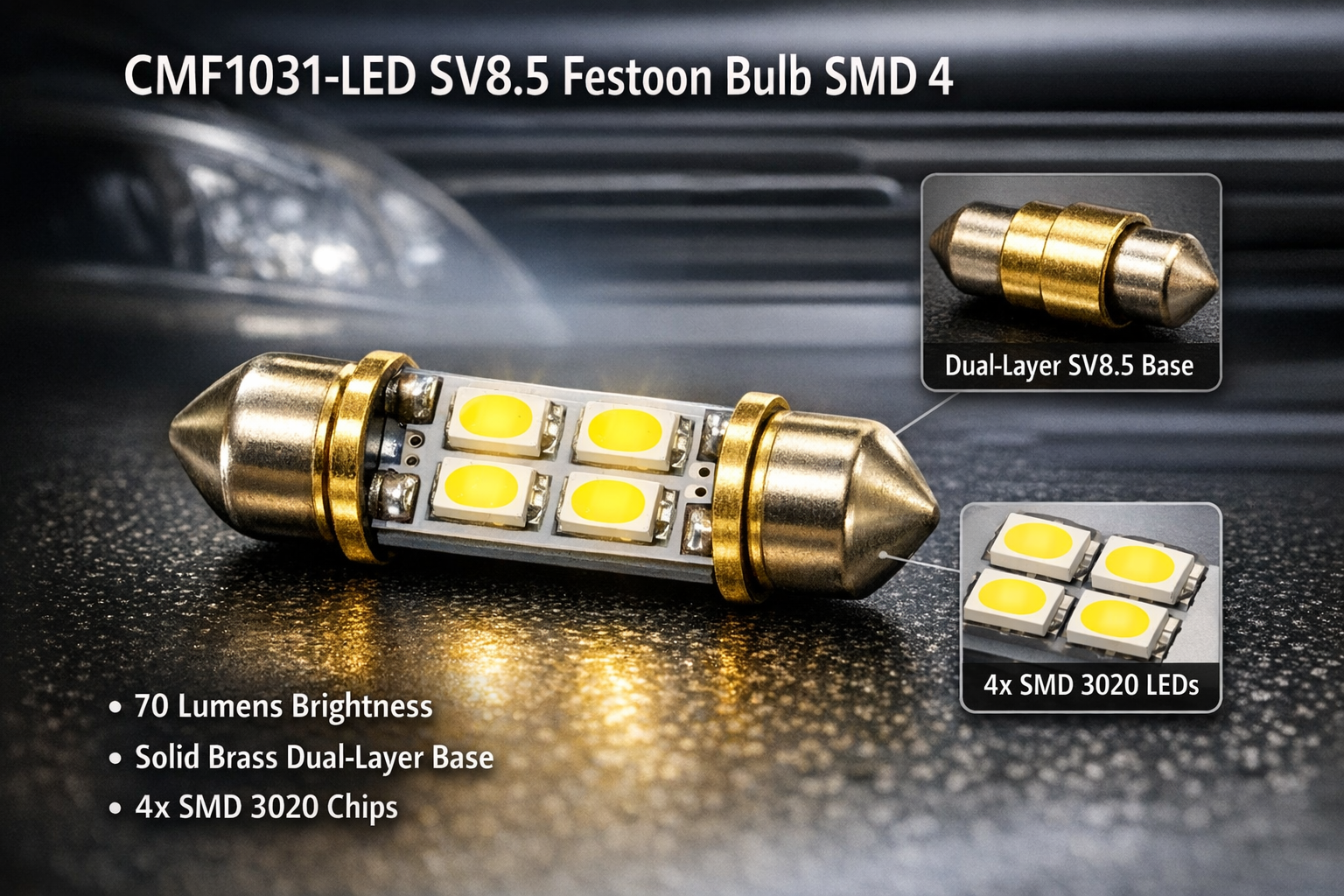 CMF1031-LED SV8.5 Fetoon Bulbs SMD 4 CMF1031-LED SV8.5 Fetoon Bulbs SMD 4